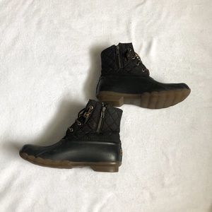 Sperry Duck Boots in black